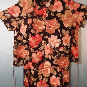 2 Piece Floral Dress Set